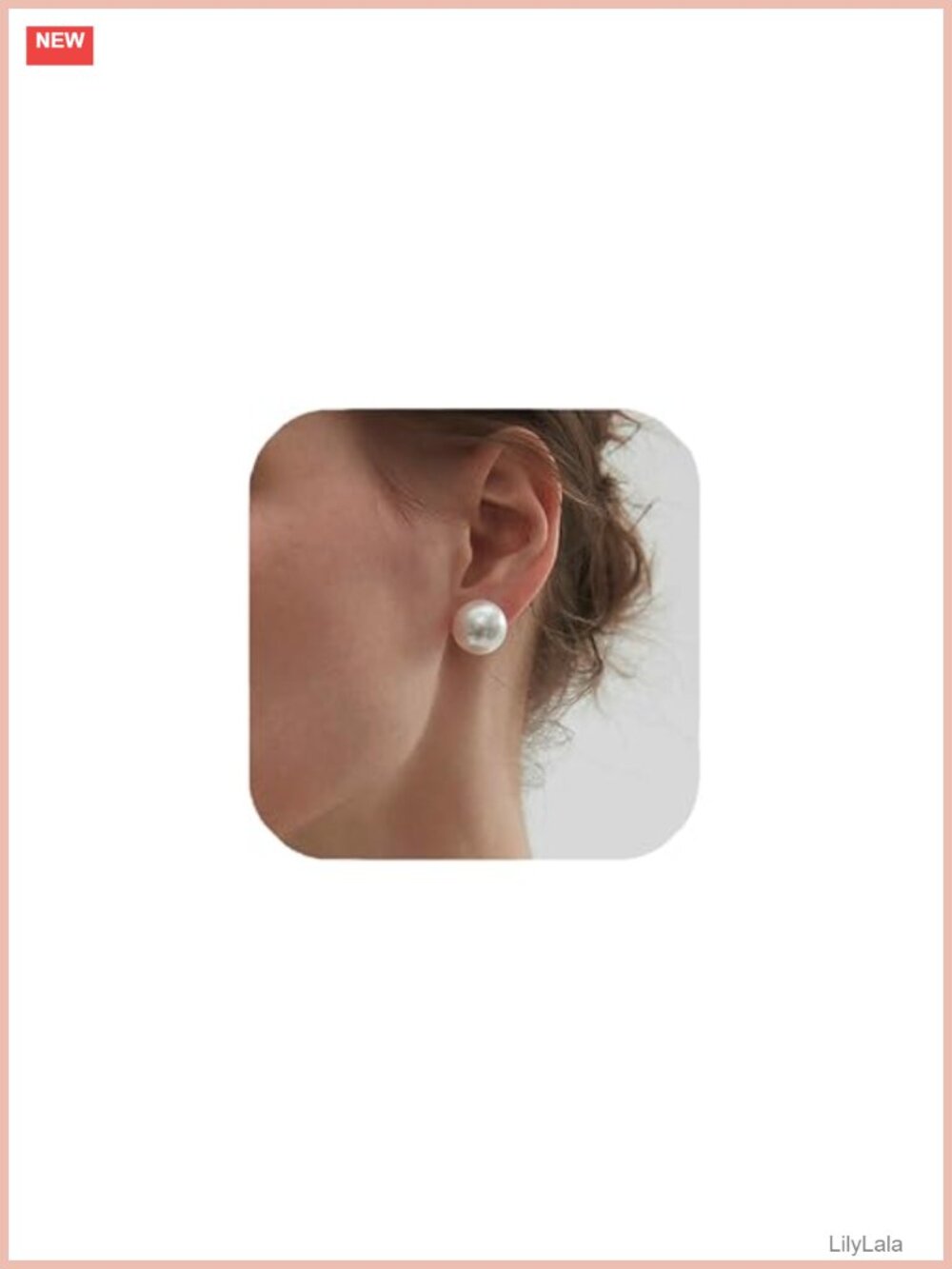 12mm 14mm Simulated Pearl Stud Earrings Gold Plated Sterling Silver
